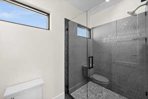 Here it is—a generously sized shower seamlessly connected to the Jack and Jill bathroom, combining luxury and practicality.