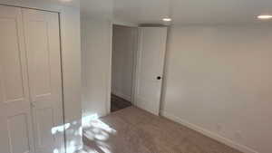 4th bedroom closet & door out to family room