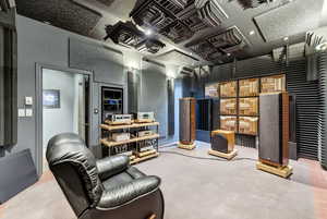 Sound proof media room