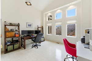 Bedroom used as office