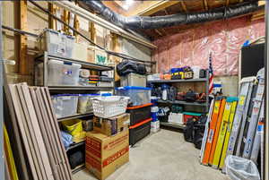 View of storage area