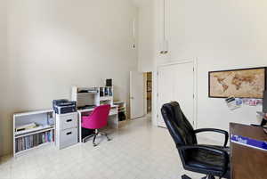 Bedroom used as an office