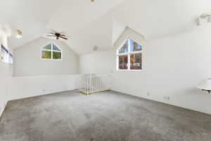 Loft above primary suite for flex space