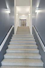 View of grand staircase