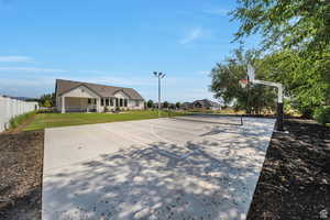 View of basketball court with community basketball court