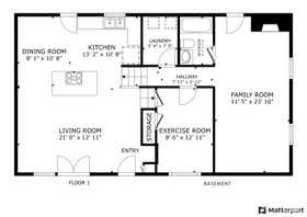 View of room layout