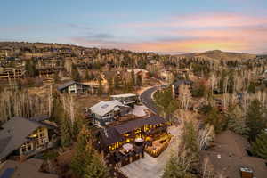 Aerial view of property and surrounding area