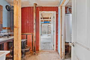 Misc room with water heater