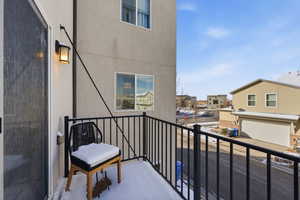 Balcony with a residential view