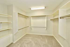 Large primary suite walk-in closet