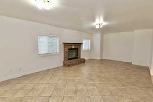 Apartment with great room with fireplace, large windows with views, large bathroom and walk-in closet and a separate walkout entrance