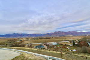Mountain view featuring rural landscape from detached garage