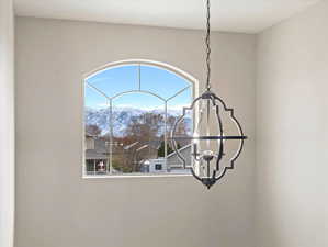 Detailed view of mountains