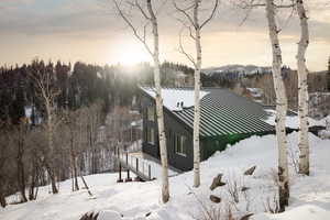 Exterior space with a deck