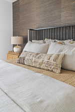 Bedroom with an accent wall