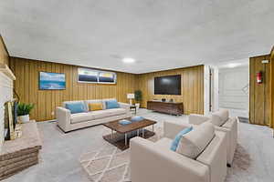 Virtually staged - Basement living area