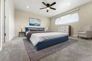 Primary Suite - Virtually staged