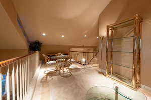 Reading room/loft overlooking living room