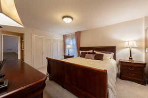 Primary bedroom suite with plenty of closet space