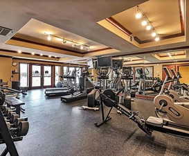 View of workout area