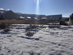 View of snowy yard