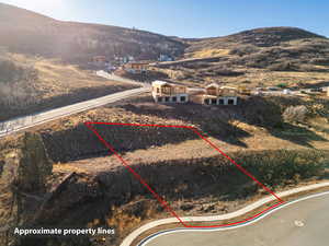 Drone / aerial view of mountains