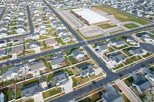 View of property location featuring nearby suburban area and property boundaries highlighted