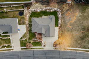 View from above of property