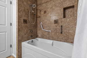 Full bath with shower / bath combination