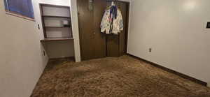 Unfurnished bedroom with a closet