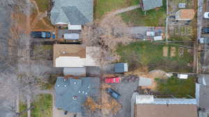 Aerial view of property and surrounding area