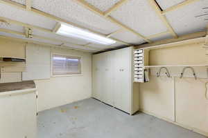 View of finished below grade area