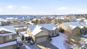 Aerial perspective of home