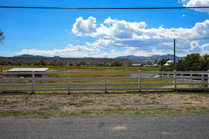 Mountain view featuring rural landscape