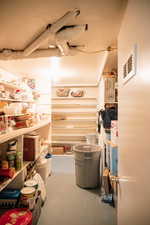 View of storage room