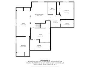 View of floor plan / room layout