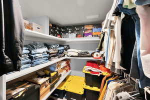 View of spacious closet