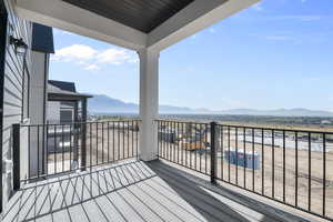 (Lehi) Deck with a mountain view