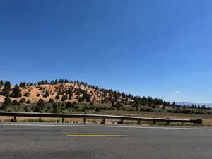 View of asphalt road with a mountain view