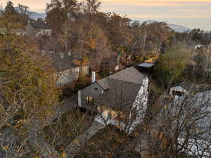 View from above of property