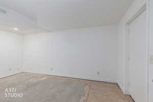 Spare room with baseboards