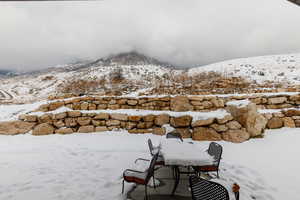 View of mountain background