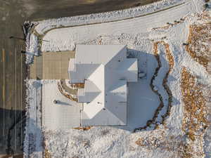 View from above of property