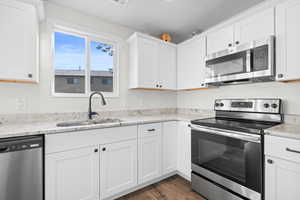 Kitchen featuring stainless steel appliances  and a granite countertops