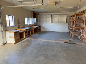 Garage with electric panel