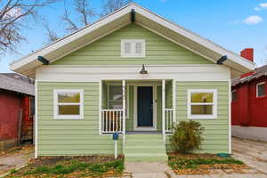 View of front of house featuring a porch