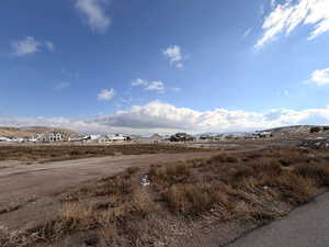 View of mountain backdrop, SE View