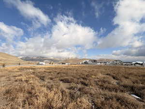 Mountain view with rural landscape
