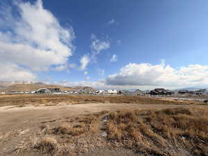 View of yard with a mountain view, East View