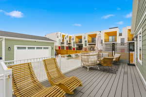 Deck featuring a residential view